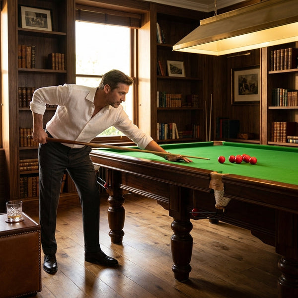 Professional Snooker Table Built for Tournament Play, 12-Foot Regulation, Precision Ground Slate, Hardwood Frame