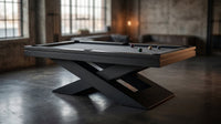 Meridian Atelier X-Frame 8-Foot Designer Pool Table — Lifestyle