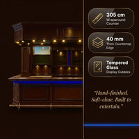Orion Luxe LED Mahogany Home Bar — Results & Stats