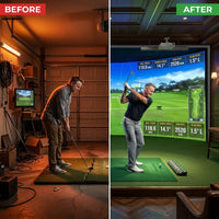 ProShot VisionX Golf Simulator — Before & After