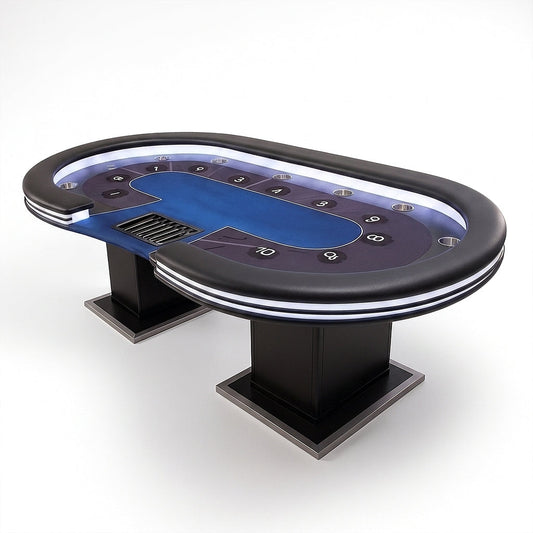 RoyalFlush Pro Dealer Poker Table — Studio Shot