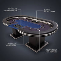 RoyalFlush Pro Dealer Poker Table — infographic
