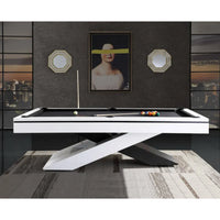 Designer Pool Table Built for Tournament Play, 8-Foot Regulation Size, Three-Piece Slate Bed, Precision Roll