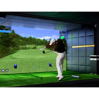 Golf Simulator Built for Home Training, HD Projection, Advanced Ball Tracking, Steel Frame Construction
