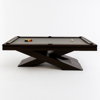 Designer Pool Table Built for Tournament Play, 8-Foot Regulation Size, Three-Piece Slate Bed, Precision Roll