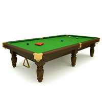 Professional Snooker Table Built for Tournament Play, 12-Foot Regulation, Precision Ground Slate, Hardwood Frame